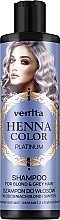 Shampoo für blondes und graues Haar mit Kornblumenextrakt - Venita Henna Color Shampoo Platinum — Bild N1