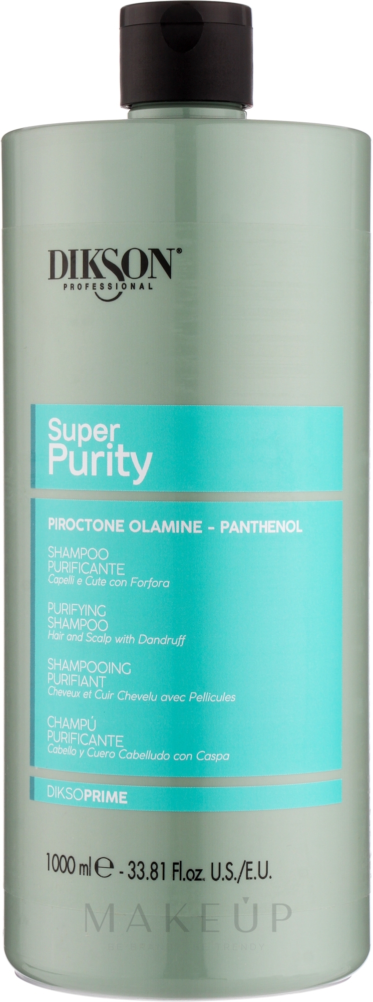 Anti-Schuppen-Reinigungsshampoo - Dikson Prime Super Purity Shampoo Intensive Purificante Antiforfora — Bild 1000 ml