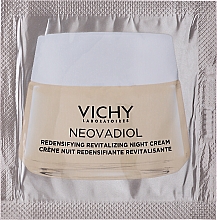 Revitalisierende Nachtcreme mit Hyaluronsäure und Vulkanwasser - Vichy Neovadiol Redensifying Revitalizing Night Cream (Probe) — Bild N1