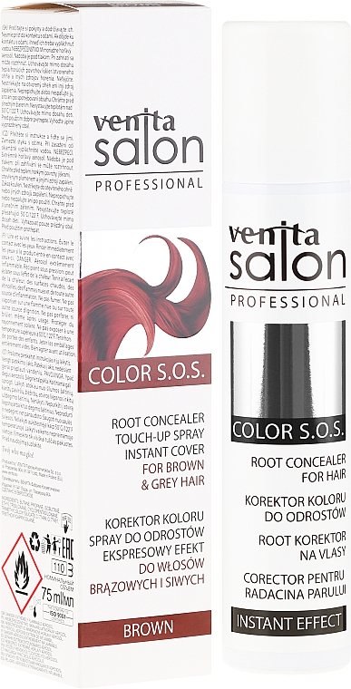 Concealer für braunes Haar - Venita Salon Professional Color S.O.S (Brown) — Bild N1