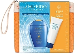 Set - Shiseido Sun Protection Essentials (Gesichts- und Körperlotion 150ml + After Sun Emulsion 75ml + Kosmetiktasche) — Bild N2