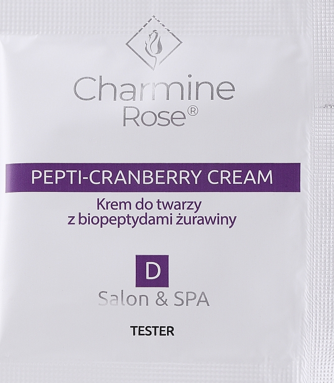 Gesichtscreme mit Cranberry-Biopeptiden - Charmine Rose Pepti-Cranberry Cream (Probe)  — Bild N1