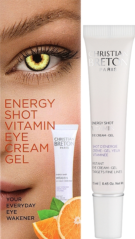 Energetisierendes Creme-Gel für die Haut um die Augen - Christian Breton Eye Priority Energy Shot Vitamin Eye Cream — Bild N2