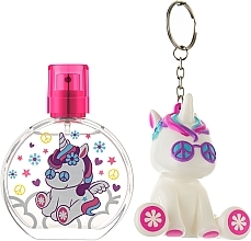 EP Line Eau My Unicorn - Duftset für Kinder (Eau de Toilette 50ml + Lipgloss-Schlüsselanhänger 2g) — Bild N2