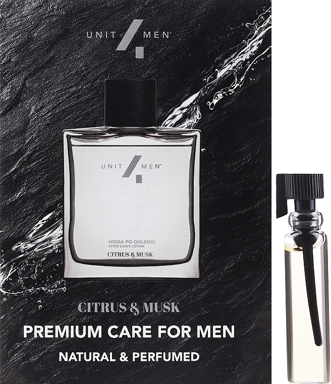 GESCHENK! After Shave Lotion - Unit4Men Citrus&Musk After Shave Lotion (Probe)  — Bild N2