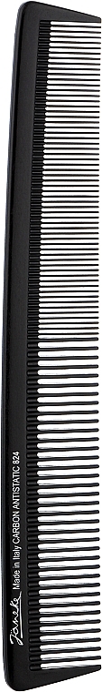 Haarkamm 19 cm schwarz - Janeke 824 Carbon Cutting Comb — Bild N1