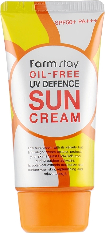 Fettfreie Sonnenschutzcreme SPF50+ - Farmstay Oil-Free Uv Defence Sun — Bild N2