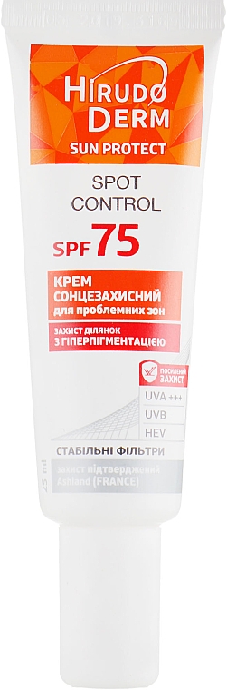 Sonnenschutzcreme für Problemzonen SPF 75 - Hirudo Derm Sun Protect Spot Control — Bild N2