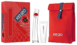 Düfte, Parfümerie und Kosmetik Kenzo Flower By Kenzo - Duftset (Eau de Parfum 50ml + Körperlotion 75ml + Kosmetiktasche 1 St.) 