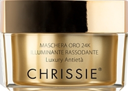 Düfte, Parfümerie und Kosmetik Aufhellende und straffende Gesichtsmaske - Chrissie 24K Gold Mask Illuminating And Firming 