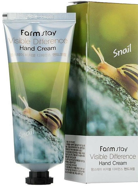 Handcreme mit Schneckenschleim - FarmStay Visible Difference Hand Cream Snail