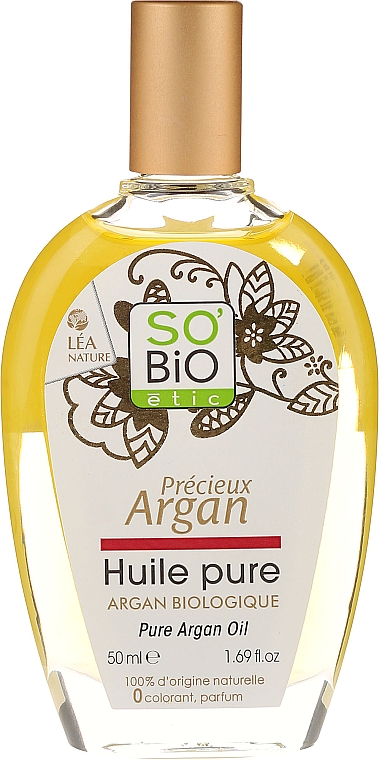 Bio Arganöl für Haut, Haare & Nägel - So'Bio Etic Pure Argan Oil