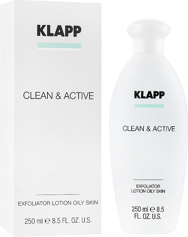 Hautkräftigendes Gesichtswasser mit Salicylsäure und Hamamelis - Klapp Clean & Active Exfoliator Oily Skin — Bild N1