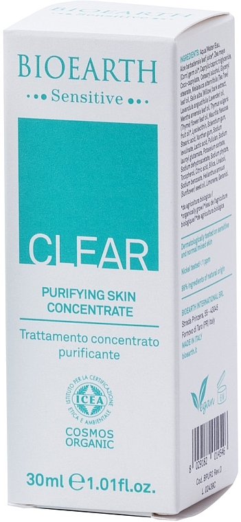 Reinigungscreme für problematische und Mischhaut - Bioearth Senstive Clear Purifying Face Cream — Bild N2