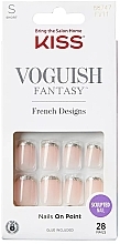 Künstliche Nägel mit Kleber - Kiss Voguish Fantasy French Designs  — Bild N2