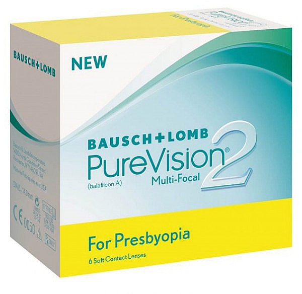 Kontaktlinsen Krümmungsradius 8.6 mm Low 6 St. - Bausch & Lomb PureVision 2 Multi-Focal — Bild N1