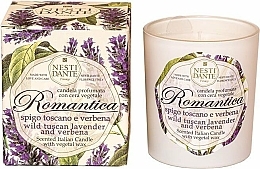 Duftkerze im Glas Toskanischer Lavendel und Eisenkraut - Nesti Dante RomanticaTuscan Lavender & Verbena — Bild N1