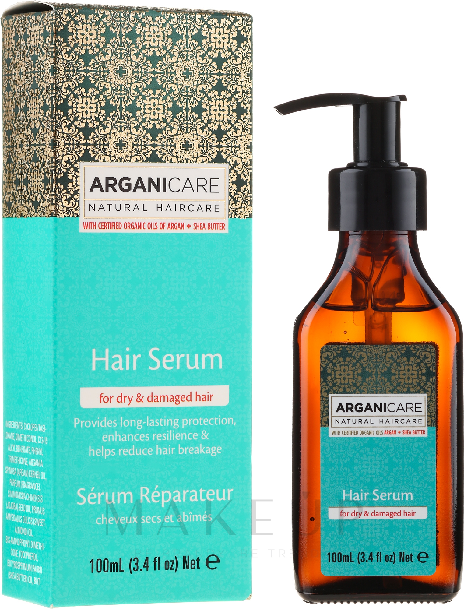 Haarserum mit Arganöl und Sheabutter - Arganicare Shea Butter Hair Serum — Bild 100 ml