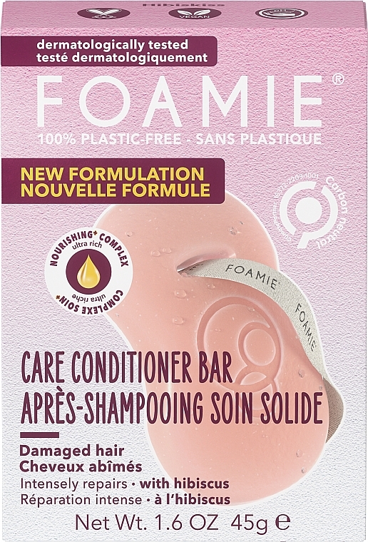 Fester Conditioner - Foamie Hibiskiss Care Conditioner Bar — Bild N1