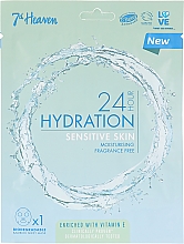 Düfte, Parfümerie und Kosmetik Feuchtigkeitsspendende Tuchmaske für empfindliche Gesichtshaut - 7th Heaven 24H Hydration Sensitive Skin Sheet Mask