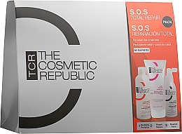 Düfte, Parfümerie und Kosmetik Haarpflegeset - The Cosmetic Republic Pack S.O.S Total Repair (Haarmaske 200ml + Haarshampoo 200ml + Haarserum 125ml)
