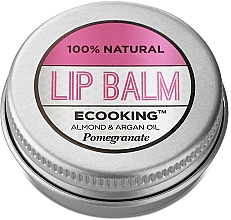 Düfte, Parfümerie und Kosmetik Lippenbalsam mit Granatapfel, Mandel und Arganöl - Ecooking Lip Balm Pomegranate