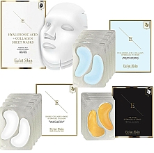 Düfte, Parfümerie und Kosmetik Gesichtspflegeset - Eclat Skin London (Tuchmaske 3 St. + Augenpatches 15x2 St.)