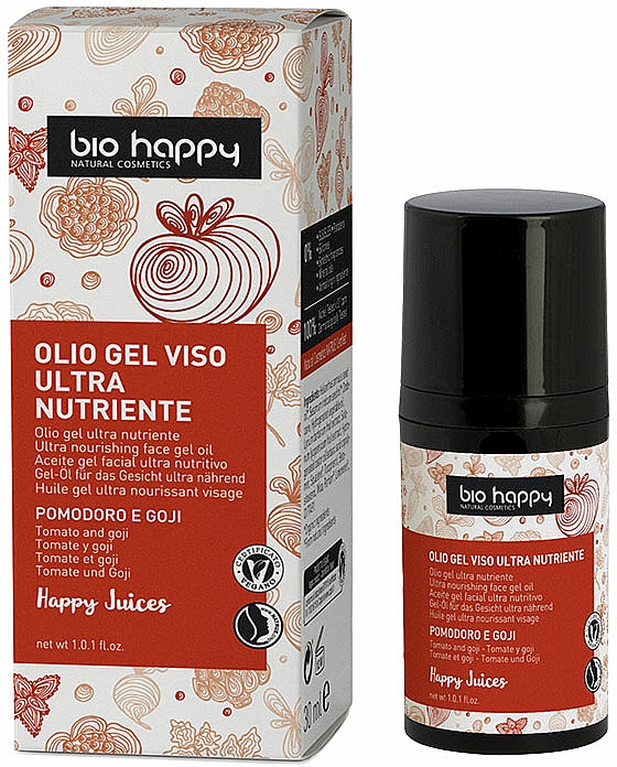 Ultra nährendes Gesichtsgel-Öl mit Tomate und Goji-Beeren - Bio Happy Face Gel Oiltomato And Goji Berry — Bild N1