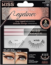 Düfte, Parfümerie und Kosmetik Make-up Set (Magnetischer Eyeliner 5g + Künstliche Wimpern) - Kiss Magnetic Eyeliner & Lash Kit Lure