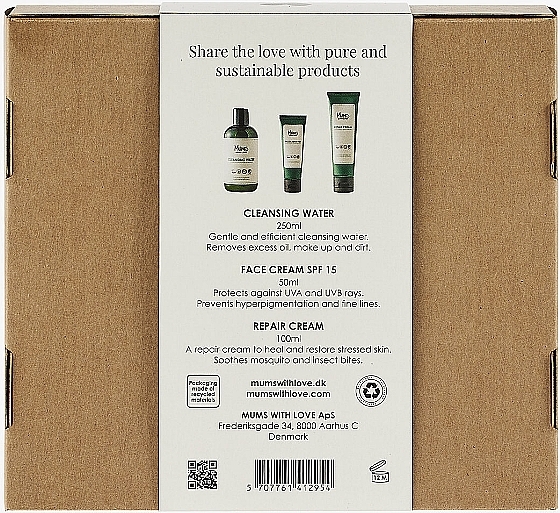 Körperpflegeset - Mums With Love Face & Repair Gift Box (Reinigungswasser 250ml + Gesichtscreme 50ml + Körpercreme 100ml) — Bild N1