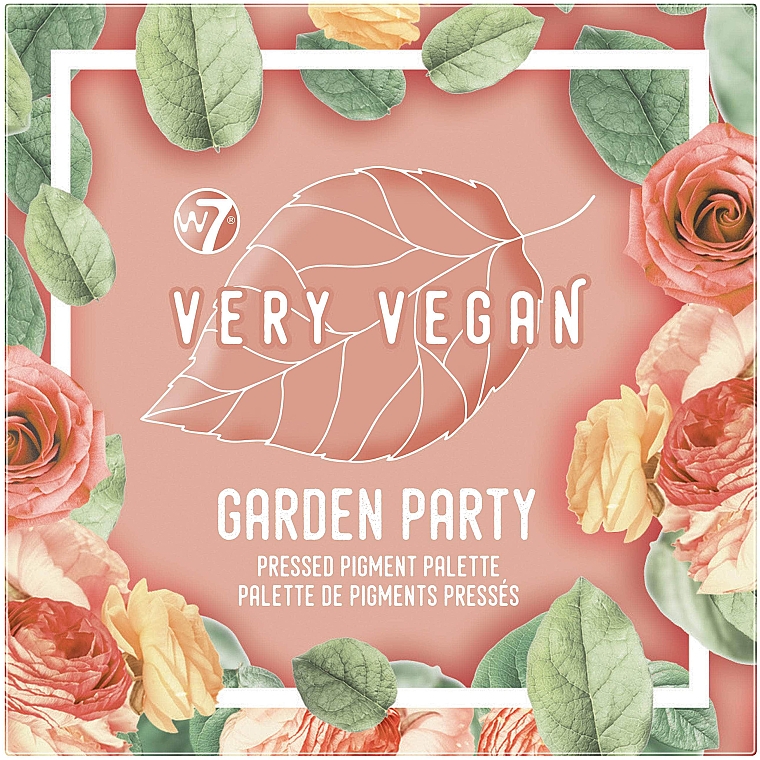 Lidschatten-Palette - W7 Very Vegan Garden Party Pressed Pigment Palette — Bild N1