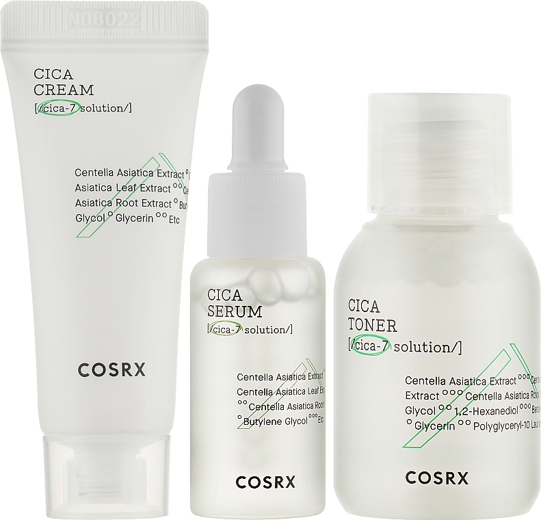 Pflegeset für empfindliche Haut - Cosrx Pure Fit Trial Kit (toner/30ml + serum/10ml + cr/15ml) — Bild N2