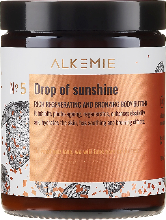 Regenerierende und bronzierende Körperbutter - Alkmie Drop Of Sunshine Regenerating & Bronzing Body Butter — Bild N4