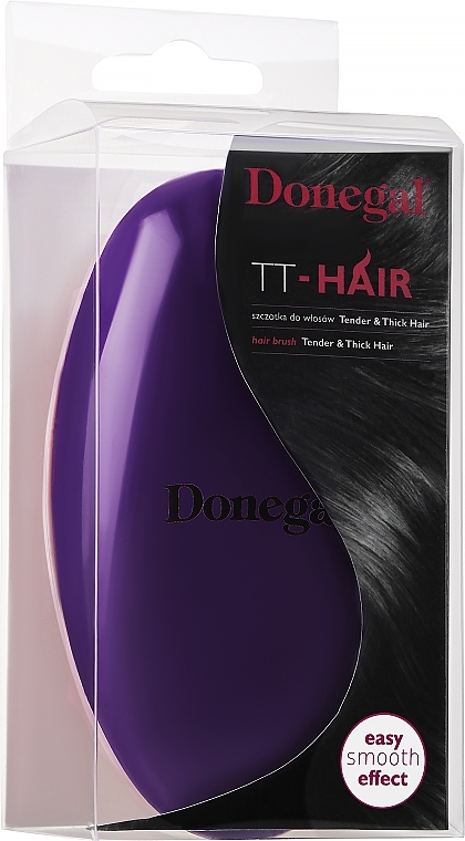 Haarbürste 1231 violett-rosa - Donegal TT-Hair — Bild N1