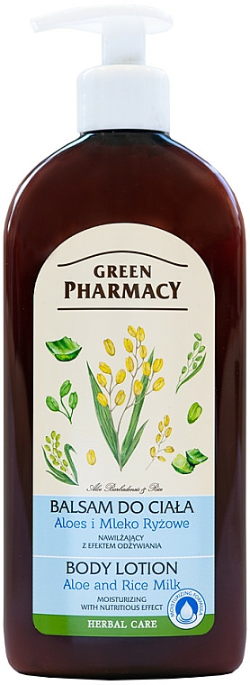 Körperlotion mit Aloe und Reismilch - Green Pharmacy