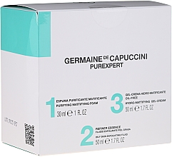 Gesichtspflegeset - Germaine de Capuccini Purexpert Special Set 1-2-3 Oily (Gesichtsschaum 30ml + Gesichtsfluid 50ml + Gesichtsgel 50ml) — Bild N1