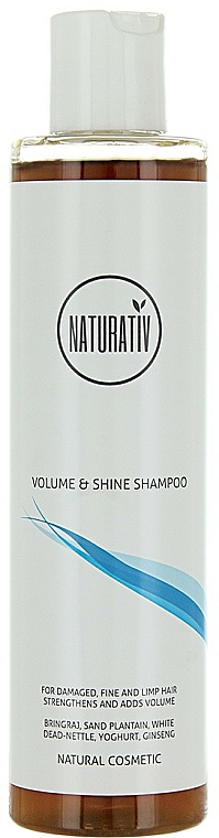 Volumen-Shampoo für sanfte und müde Haare - Naturativ Volume & Shine Shampoo — Bild N1