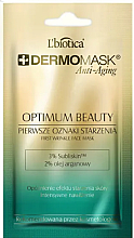 Düfte, Parfümerie und Kosmetik Gesichtsmaske gegen die ersten Anzeichen des Alterns mit Arganöl - L'biotica Dermomask Anti-Aging Optimum Beauty