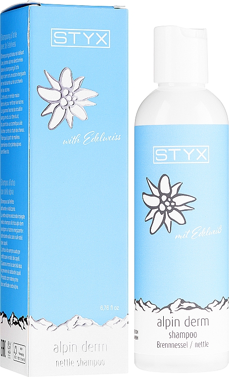 Brennnessel-Shampoo mit Edelweiß - Styx Naturcosmetic Alpin Derm Brennessel Shampoo — Bild N1