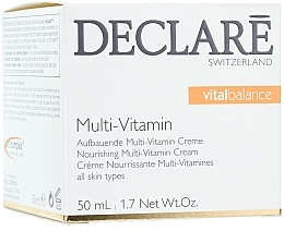 Düfte, Parfümerie und Kosmetik Aufbauende und zellerneuernde Gesichtscreme - Declare Nourishing Multi-Vitamin Cream 50 ml