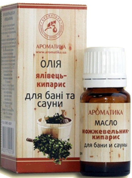 Ätherisches Wacholder- und Zypressenöl für Dampfbad und Sauna - Aromatika — Bild N1