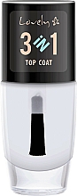Düfte, Parfümerie und Kosmetik 3in1 Nagelüberlack - Lovely Top Coat 3in1