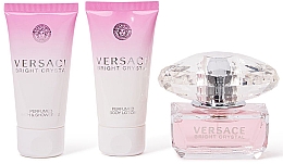 Düfte, Parfümerie und Kosmetik Versace Bright Crystal - Duftset (Eau de Toilette 50ml + Körperlotion 50ml + Duschgel 50ml)