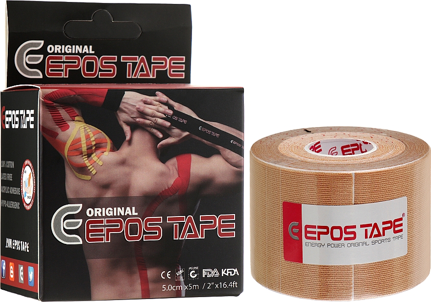 Kinesio-Tape Beige - Epos Tape Original — Bild N2