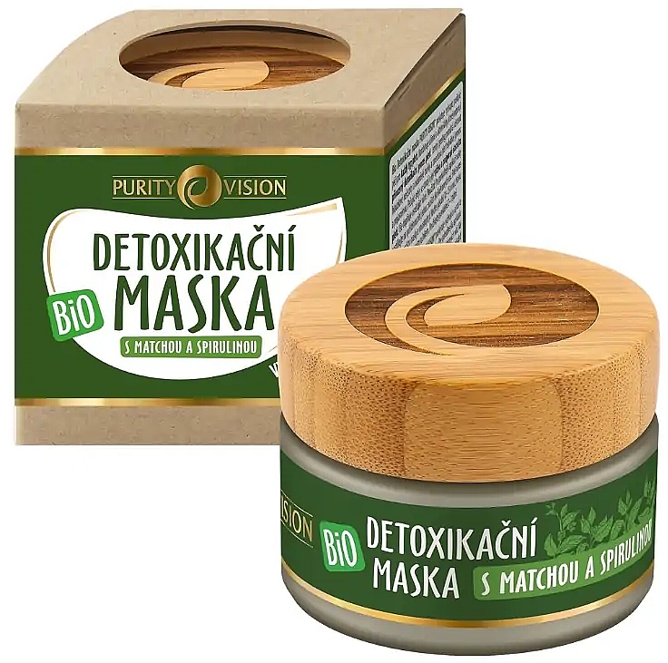 Detox-Hautmaske Matcha und Spirulina - Purity Vision Bio Detox Mask With Matcha & Spirulina — Bild N1
