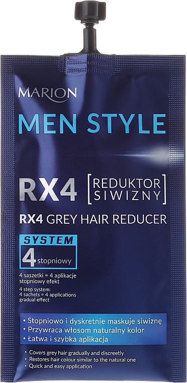 4 stufige Haarfarbe für Männer - Marion Men Style 4 Steps Grey Hair Reducer — Bild N2