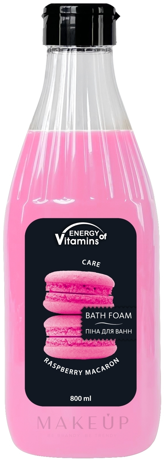 Verjüngender Badeschaum mit Himbeerduft - Leckere Geheimnisse Energy of Vitamins — Foto 800 ml