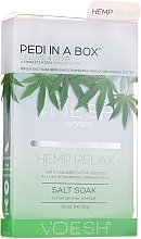 Düfte, Parfümerie und Kosmetik 4 stufiges Pediküre-Set mit Hanf - Voesh Delux Pedicure Hemp Relax 4 Step Pedi In A Box