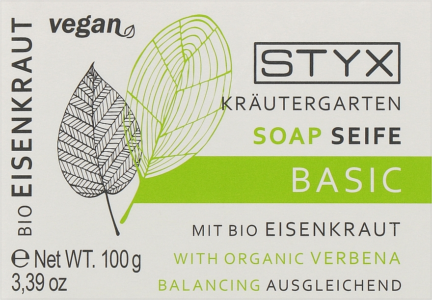 Belebende Seife mit Bio Eisenkraut - Styx Naturcosmetic Basic Soap With Verbena — Bild N1