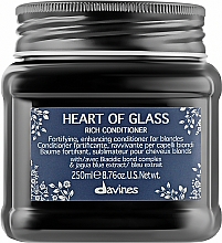 Pflegende Haarspülung für blondes Haar mit Sonnenblumenöl - Davines Heart Of Glass Rich Conditioner — Bild N3